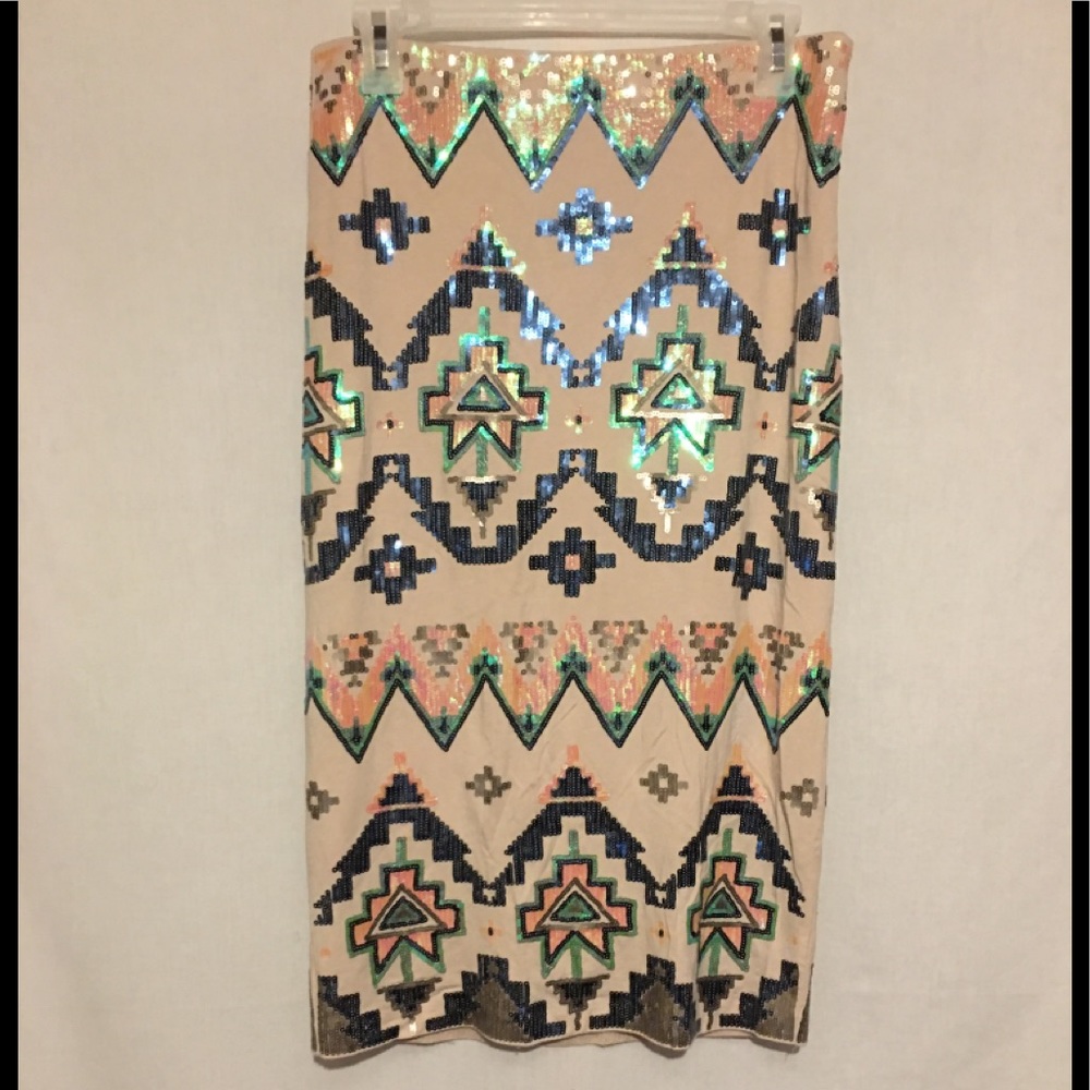 Express Medium Pink Midi Skirt